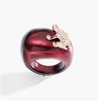 Ringe Dada Arrigoni Dame Happy Frog in Silber Diamante DHF07ANBGRRDI